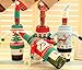 Fashionclubs Christmas Wine Bottle Knitted Ugly Sweater Covers Set,Set of 4