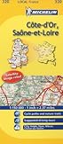 Michelin Map France: Cte-d'Or, Sane-et-Loire 320 (Maps/Local (Michelin)) (English and French Edition)