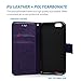 MOLLYCOOCLE iPhone 6 Case, iPhone 6s Wallet Case (Not Plus), Purple Stand Credit Card ID Holders Magnetic Flip Folio TPU Soft Bumper PU Leather Ultra Slim Fit Cover Case for iPhone 6/6s 4.7 Inch