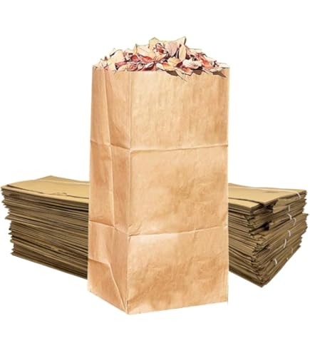 The Home Depot Heavy Duty Brown Paper Lawn & Leaf Bags - 30 Gallon, 2-Ply Wet Strength, Pack Of 25