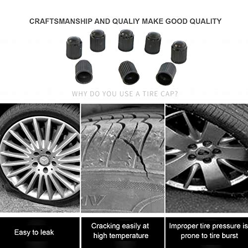 image for XBRN Tire Valve Caps (40 Pack),Universal Stem Covers for Cars, SUVs, B