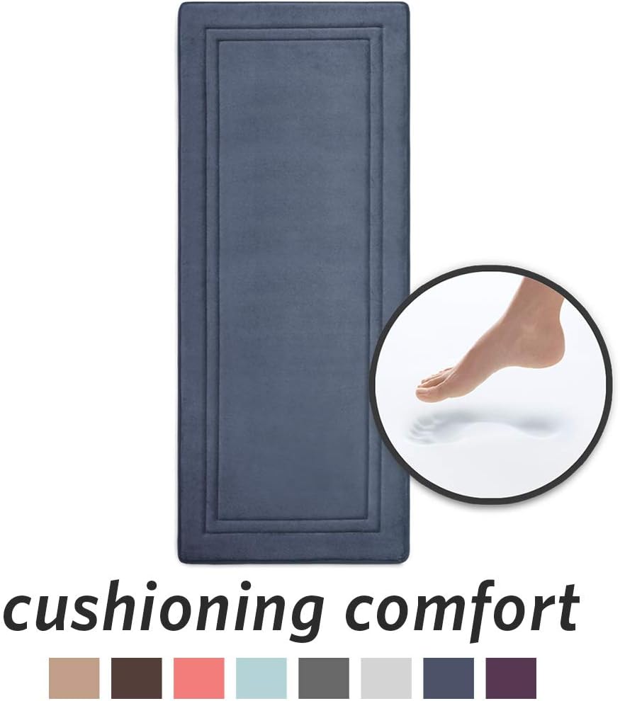 Best Kitchen Mats Memory Foam Blue