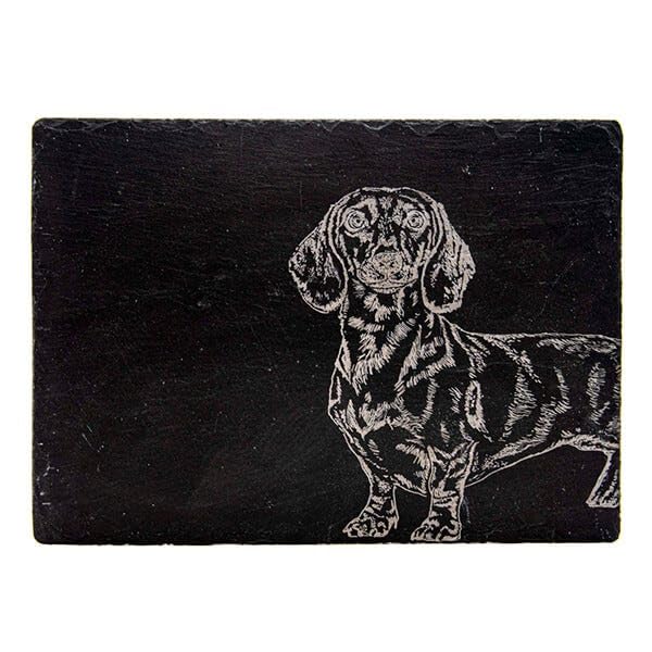 The Just Slate Company Dachshund Slate Cheese Board