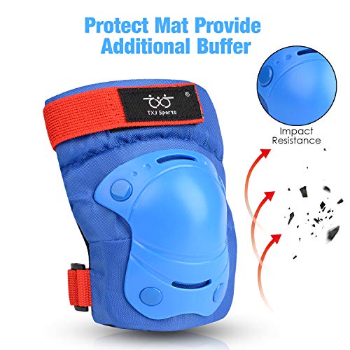 image for Boruizhen Kids Knee Pads Elbow Pads Protective Gear Set for Cycling BM