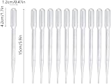 Guagua 30Pcs 3ml Pipettes Plastic Dropper Eye Dropper Transfer Pipettes view 2