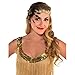 Amscan Glitz & Glam Mini Sequins Hat Headband with Feathers (1 Piece), Pack of 1, Multicolor