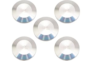 QiiMii SS304 1.5" Stainless Steel Sanitary Tri Clamp Clover Solid End Cap, 5 Pack