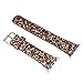 Kobwa 38mm Watch Band for Apple Watch, Nightclub Shiny Glitter Bling Luxury PU Leather Iwatch Band Wristwatch Bracelet Belt Replacement Strap for Apple Watch