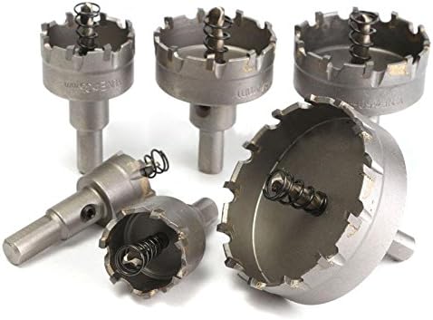 6Pcs Carbide Tip TCT Drill Bit Hole Saw For Stainless Steel Metal Alloy 22-65mm