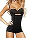 Burvogue Body Shaper, Women Zipper Firm Control Shapewear Bodysuit (XL(US Size 8), Black1)