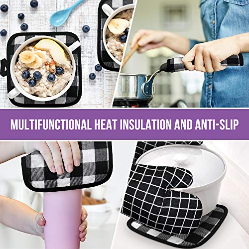 MROTY Swedish Dishcloth for Kitchen - Bulk 10 Pack of Eco-Friendly Reusable Kitchen Cleaning Cloth with Pot Holders, Absorbent Kitchen Dish Cloth Hand Towel