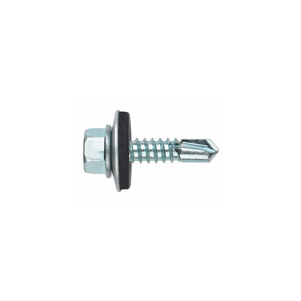 Index ABE186325 - Drill Bit Screw DIN 7504-K Zinc Plated with Washer P-18 EPDM 6.3 x 25