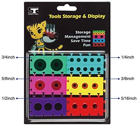 SPEED TIGER End Mill Holders - Tool Storage & Display Brick Set - Colorful and Convenient