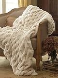 Sofantex Premium Faux Fur Throws White Rabbit 50x60