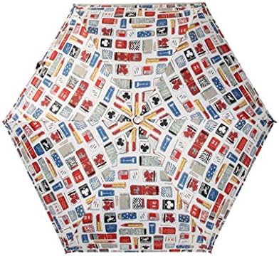 AchimeDES 3D Print Kids Umbrella Windproof UV Protection with Slip-Proof Handle for Easy Carry