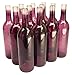 North Mountain Supply 750ml Glass Bordeaux Wine Bottle Flat-Bottomed Cork Finish - Case of 12 - Brandy Color