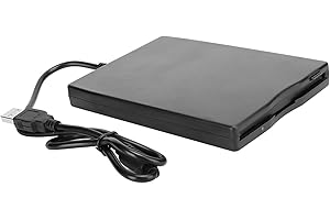 USB Floppy Disk Drive, 3.5" Portable USB External Floppy Disk Drive, Plug and Play 1.44MB FDD for 10/7 / Vista/for 8 / XP/ME 