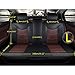 Super PDR 13pcs Microfiber leather Universal Fit seat covers set for cars full set 5 Seats,Anti-Slip Backing , Airbag Compatible(coffee L)