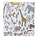 Dwell Studio Safari Animal Print Fitted Crib Sheet, Gray/Yellow/Orange
