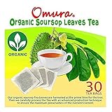 ORGANIC OMURA SOURSOP Guanabana Graviola TEA , Pack 30 TEA BAGS (NEW)