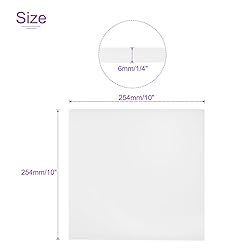 DMiotech 10 x 10 x 1/4 Inch Plastic UHMW