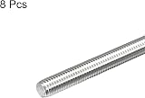 sourcing map M10 x 150mm Threaded Rod 304 Stainless Steel 1.5mm Pitch 8 Pack view 3