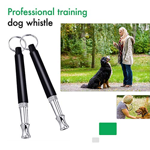 nicekrud Dog Whistle, Professional Dog Training Whistle to Stop Barking, Adjustable Pitch Ultrasonic Pet Whistle Training Tool Silent Bark Control for Dogs