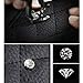 Qimei Car Armrest Cover Center Console Cushion Lid Handrail Box Pad Soft PU Leather + Bling Crown Decoration Cushion (A - Hand Brake Cover)
