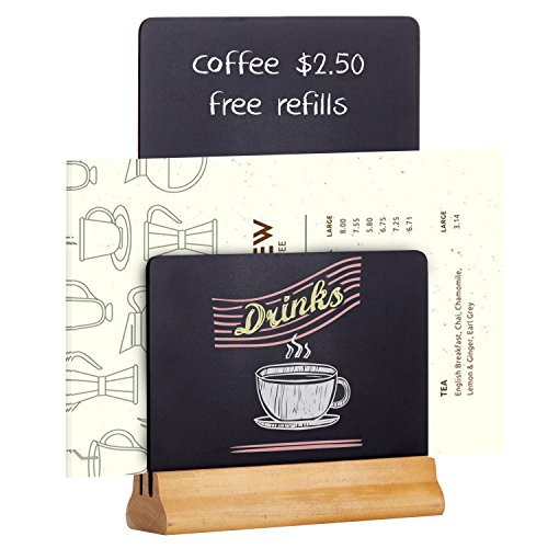 9 Inch Tabletop DoubleSided Chalkboard Menu Stand Display Holder with