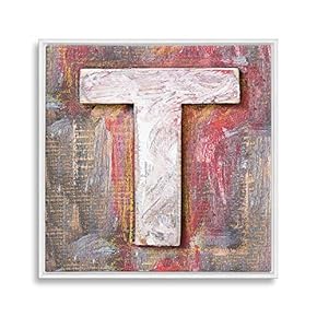 Framed Canvas Wall Art Alphabet Canvas Prints Home Artwork Decoration for Living Room,Bedroom - 16x16 inches