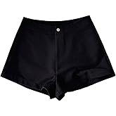 Milumia Women's High Waisted Wide Leg Mini Shorts Y2k Going Out Rave Dressy Short