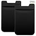 Doormoon Phone Card Holder, Credit Card Wallet Phone Card Sleeve for Back of Phone, ID and Credit Card Holder Stick on Phone/Case for Almost All Smartphones 2 Pack, Black