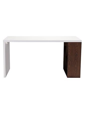 Aprodz Mango Wood Bodird Study Desk Table for Home and Office | White Finish
