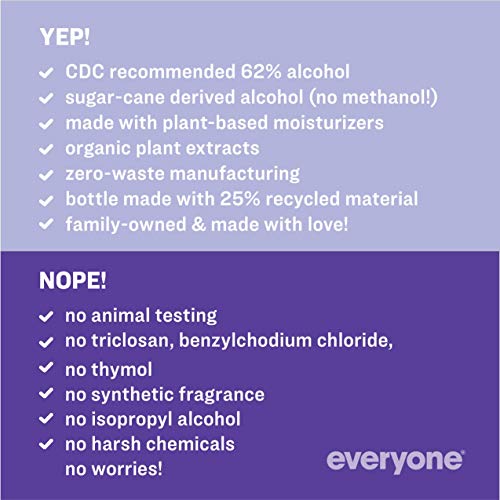 Everyone for Every Body Hand Sanitizer Spray, 2 Ounce, 6 Count Lavender