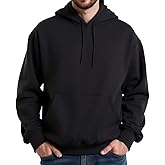 Ityvrtz Mens Cotton Hooded Fashion Long Sleeve Hoodies Casual Drawstring with Pockets Pullover Sweatshirt for Men