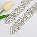 QueenDream 1Yard Bridal Sash Applique Wedding Elegant Bow Rhinestone Applique