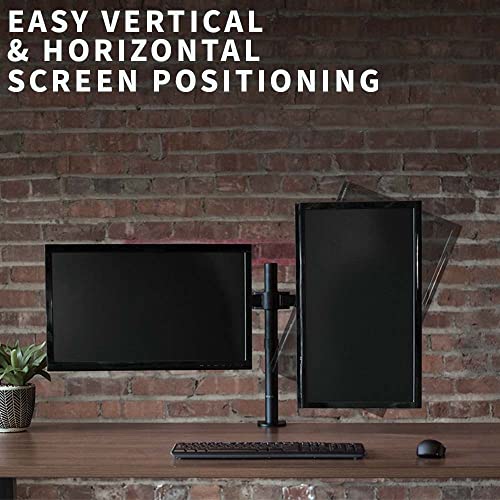 VIVO Dual Monitor Desk Mount, Heavy Duty Fully Adjustable Stand, Fits 2