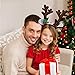 Pixnor Reindeer Antlers Headband Headwear Christmas Headband for Christmas Easter Halloween Party