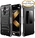 LG K20 Plus Case, LG K20 V Case, LG Harmony Case, LG Grace Case, JATEM [Belt Clip] Rugged Hybrid Dual Layer Kickstand Holster Combo + [2 Pack] HD Screen Protectors and Stylus Pen (Black/Black)