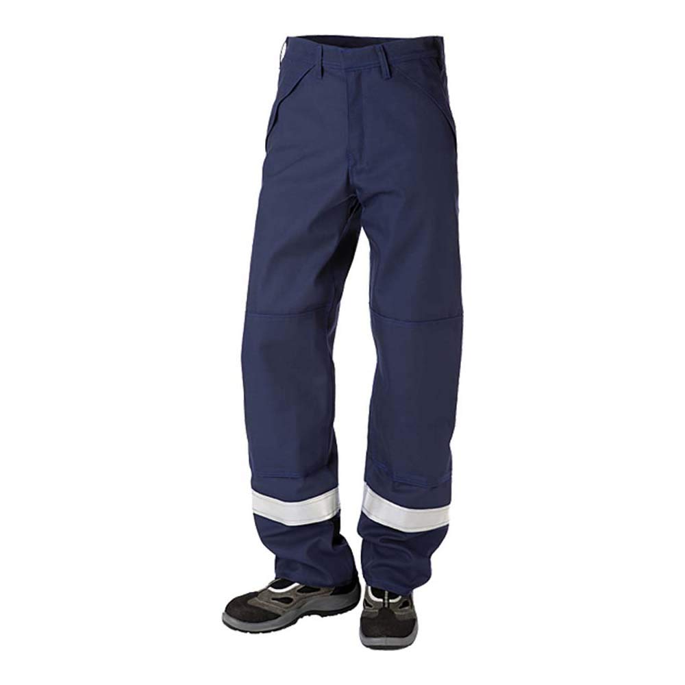 J.A.K. 1200146080 Series 12001 65% Cotton / 34% Polyester / 1% Negastat Trousers Navy/Royal Blue Size 46 R (32/32)