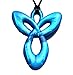 Peacemaker Jewelry Angel Silicone Teething Pendant Necklace (Sapphire)