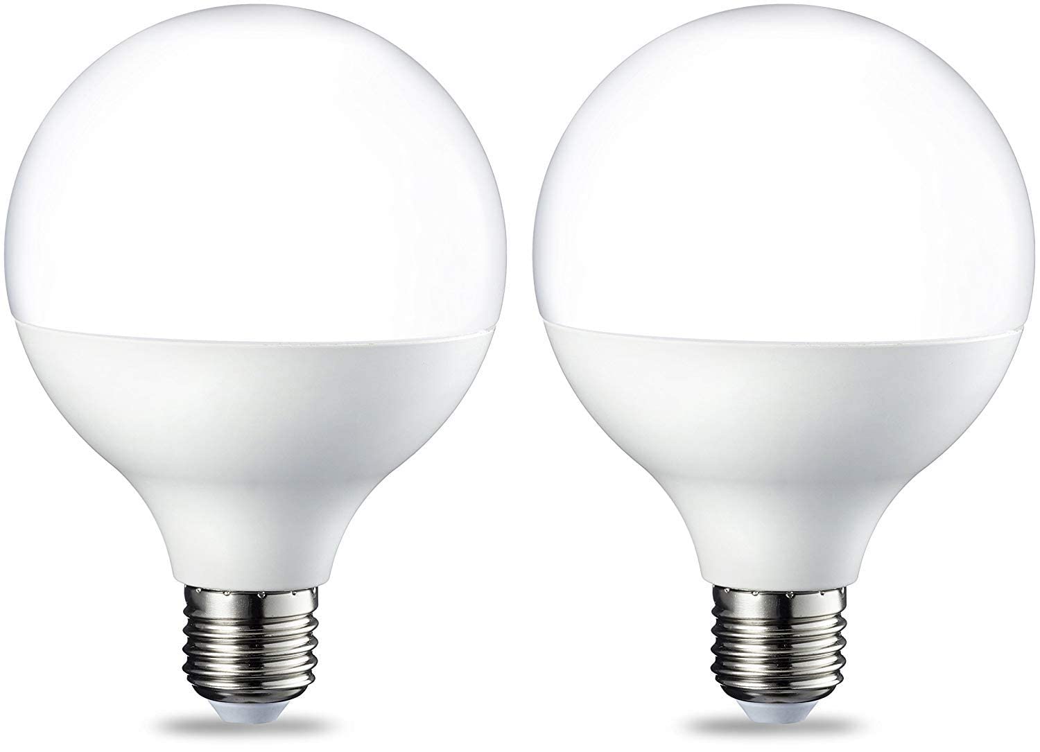 Amazon Basics LED E27 Edison Screw Globe G93 Bulb, 14.5W (Equivalent to 100W), Bright Warm, Non Dimmable - Pack of 2