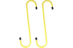 RoadandLord Brake Caliper Hangers, Brake Caliper Hooks with Rubber Tips, Automotive Tools for Mechanics for Brake Axle and Suspesion System Work - 2 Pack (Yellow)
