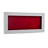 16x30 Shadow Box Frame White Wood | with a