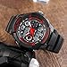 Takyae Kids Watch Sport Multi Function 30M Waterproof LED Alarm Stopwatch Digital Child Wristwatch for Boy Girl S- Red
