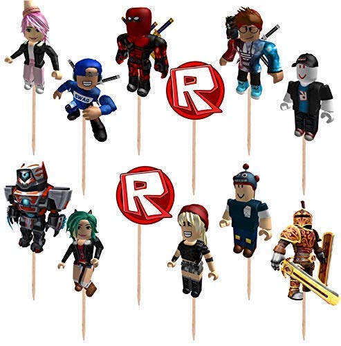 Roblox Cupcake Toppers Made From Premium Cardstock Paper - roblox paper cards