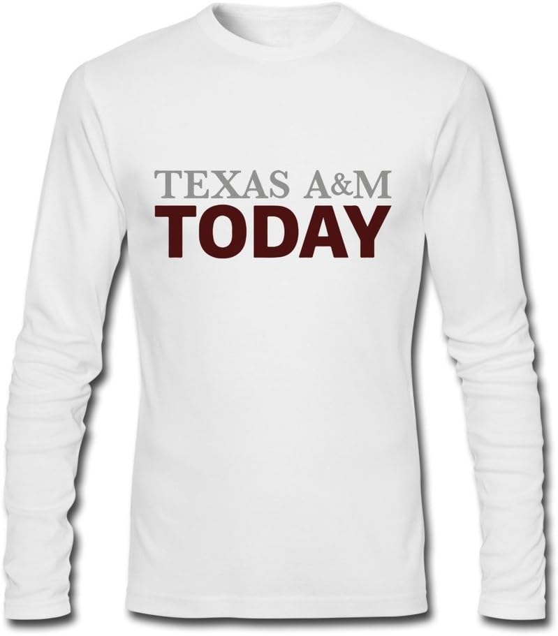 DCX Clothing Men's Texas A&m University Atm Long Sleeve T-shirt White