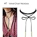 MLYSA 8 Pieces Womens Black Velvet Choker Necklace for Women Girls Lace Choker Gothic Tattoo Necklaces