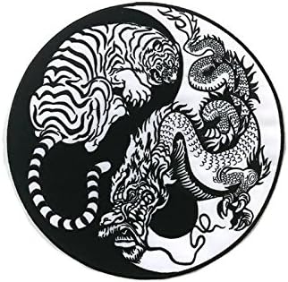 Amazon Com Large Back Patch L Yin Yang Dragon Tiger Arts Crafts Sewing