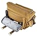 SLR Camera Bag Evecase Large Canvas Messenger SLR/DSLR Camera Shoulder Bag with Rain Cover for Digital Cameras, Laptops and Other Accessories - Brown